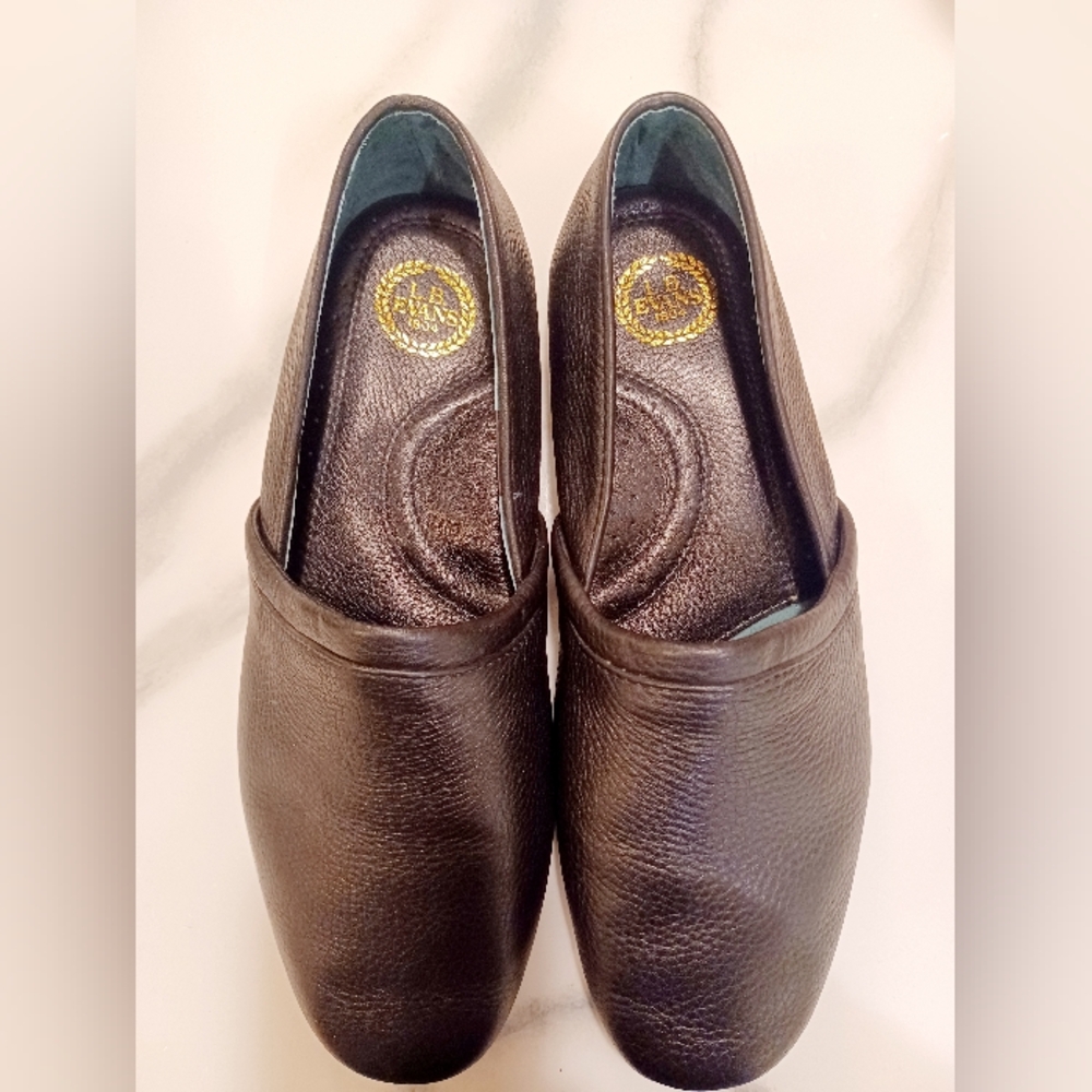 LB EVANS Mens Leather Slippers